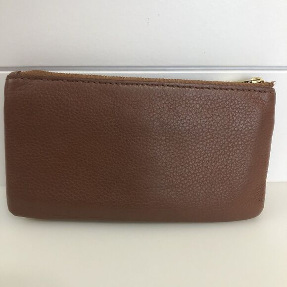Fossil Women’s Preston Colorblock Leather Wallet Zippered Pockets Card Slots 7x4 - Picture 3 of 11
